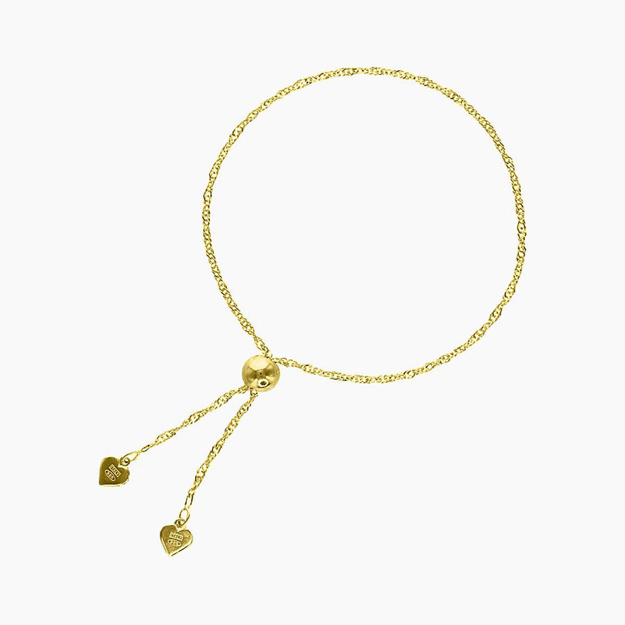 Roma Designer Jewelry Gold Adjustable Milano Twist Sterling Silver Friendship Bracelet (Gold)