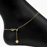 Roma Designer Jewelry Necklaces Gold Anklet Italian Ferrara Diamond-Cut Bead Adjustable Chain
