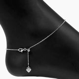 Roma Designer Jewelry Necklaces Silver Anklet Italian Ferrara Diamond-Cut Bead Adjustable Chain
