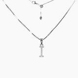 Roma Designer Jewelry (RDJ, LLC) Necklace I Sterling Silver CZ Small Initial Necklace