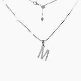 Roma Designer Jewelry (RDJ, LLC) Necklace M Sterling Silver CZ Small Initial Necklace
