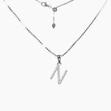 Roma Designer Jewelry (RDJ, LLC) Necklace N Sterling Silver CZ Small Initial Necklace