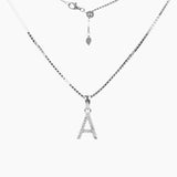 Roma Designer Jewelry (RDJ, LLC) Necklace Sterling Silver CZ Small Initial Necklace