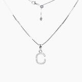 Roma Designer Jewelry (RDJ, LLC) Necklace Sterling Silver CZ Small Initial Necklace