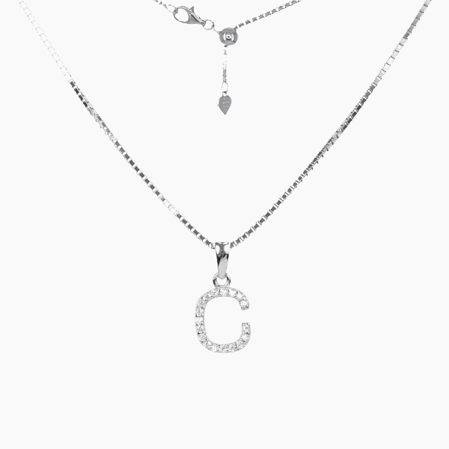 Roma Designer Jewelry (RDJ, LLC) Necklace Sterling Silver CZ Small Initial Necklace