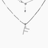 Roma Designer Jewelry (RDJ, LLC) Necklace Sterling Silver CZ Small Initial Necklace