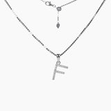 Roma Designer Jewelry (RDJ, LLC) Necklace Sterling Silver CZ Small Initial Necklace