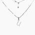Roma Designer Jewelry (RDJ, LLC) Necklace U Sterling Silver CZ Small Initial Necklace