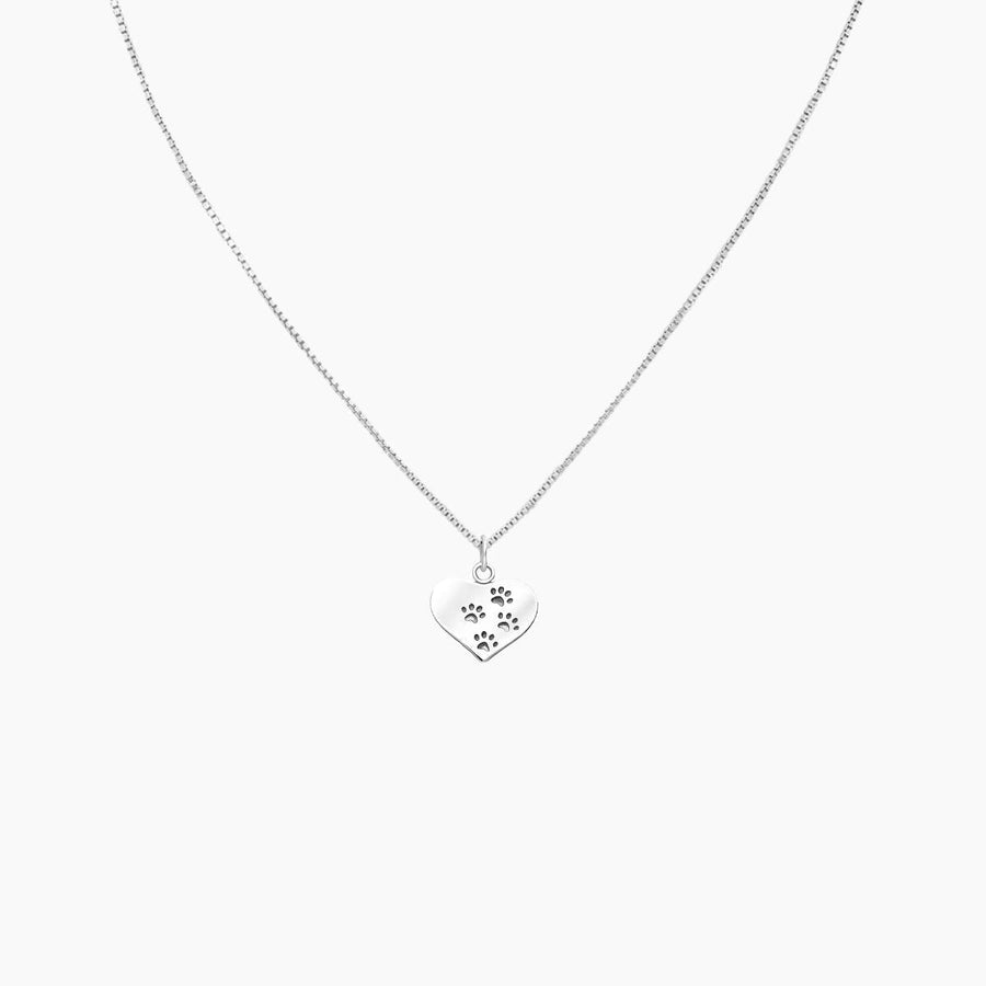 Roma Designer Jewelry (RDJ, LLC) Necklaces Sterling Silver Heart & Paw Pendant Necklace