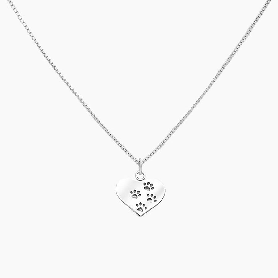 Roma Designer Jewelry (RDJ, LLC) Necklaces Sterling Silver Heart & Paw Pendant Necklace