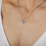 Roma Designer Jewelry (RDJ, LLC) Necklaces Sterling Silver Heart & Paw Pendant Necklace