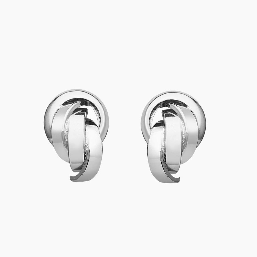 Roma Earrings Silver Sterling Silver Cascading Stud Earrings