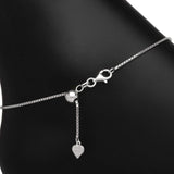 Roma Italian Adjustables Anklet Adjustable Venezia Box Sterling Silver Anklet