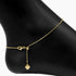 Roma Italian Adjustables Anklet Up to 10" Italian Ferrara Diamond-Cut Bead Adjustable Anklet (Gold)