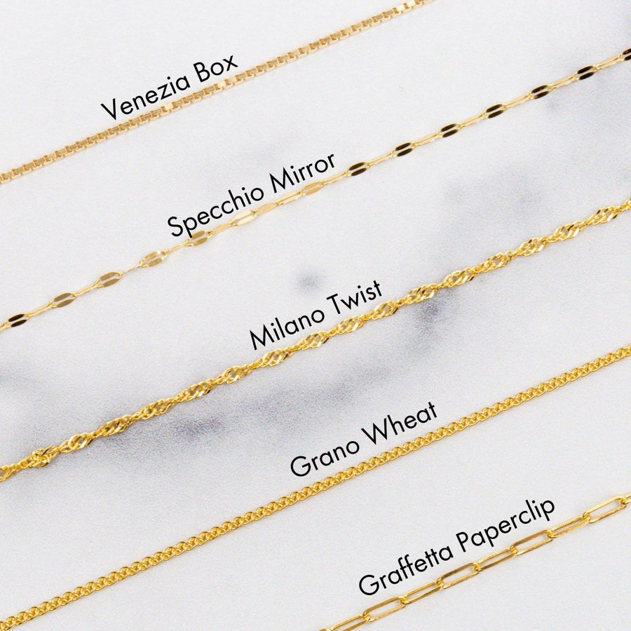 Roma Italian Adjustables Necklaces 24" Italian Milano Twist Adjustable Chain (Gold)