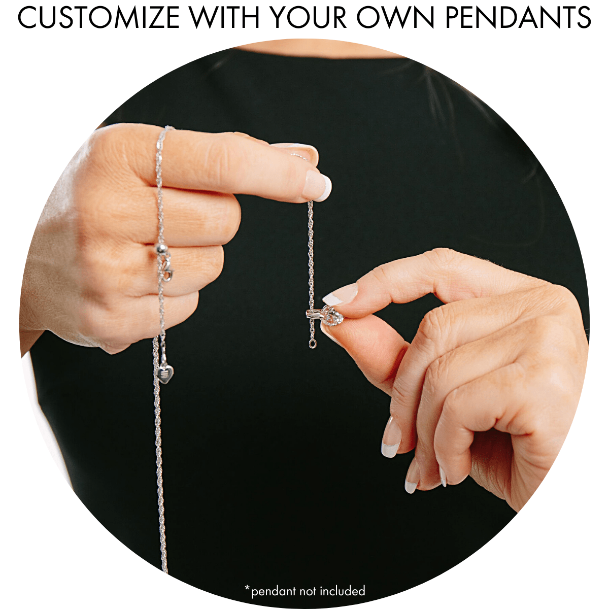 Italian Sterling Silver Milano Twist Adjustable Chain – Roma Designer ...