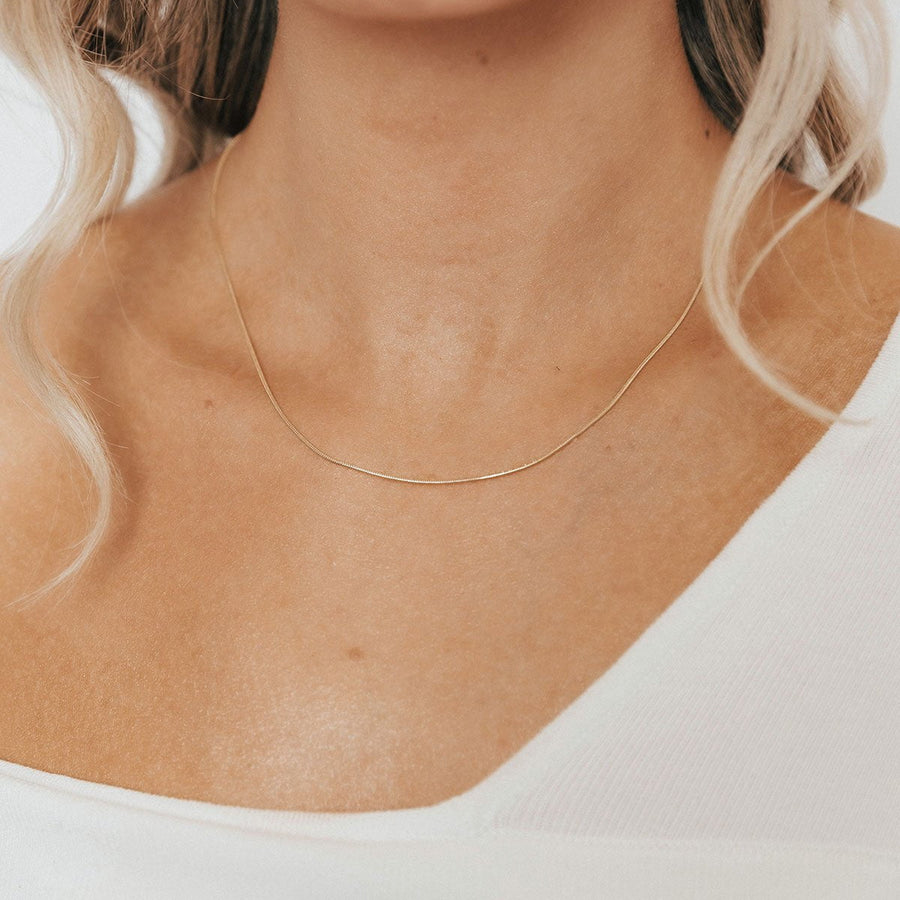 Roma Italian Adjustables Necklaces,Chains Gold 20" Italian Liscia Snake Adjustable Chain (Gold)