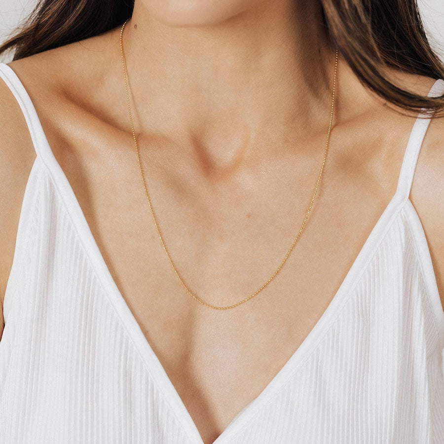 Roma Italian Adjustables Necklaces,Chains Gold 24" Italian Ferrara Diamond-Cut Bead Adjustable Chain (Gold)