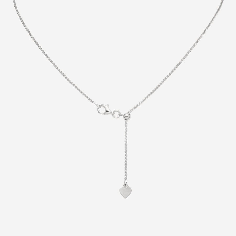 Roma Italian Adjustables Necklaces,Chains Silver 20" Italian Light Grano Wheat Adjustable Chain (Silver)
