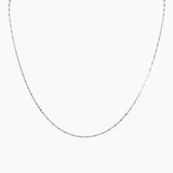 Roma Italian Adjustables Necklaces,Chains Silver 20" Italian Sterling Silver Adjustable Specchio Mirror Chain