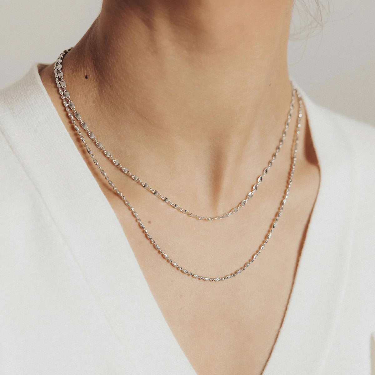 Sterling Silver Rolo Adjustable Chain Necklace - Miglio Designer Jewellery  Australia