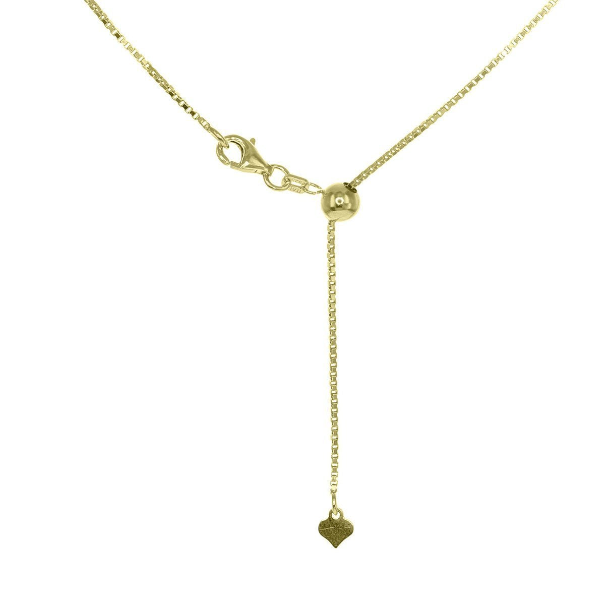 Adjustable Venezia Box Necklace Extender (Gold) Gold Roma Italian Adjustables Roma Designer Jewelry