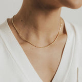 Roma Italian Adjustables Necklaces Italian Luna Bead Adjustable Chain