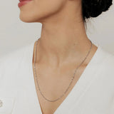 Roma Italian Adjustables Necklaces Italian Luna Bead Adjustable Chain