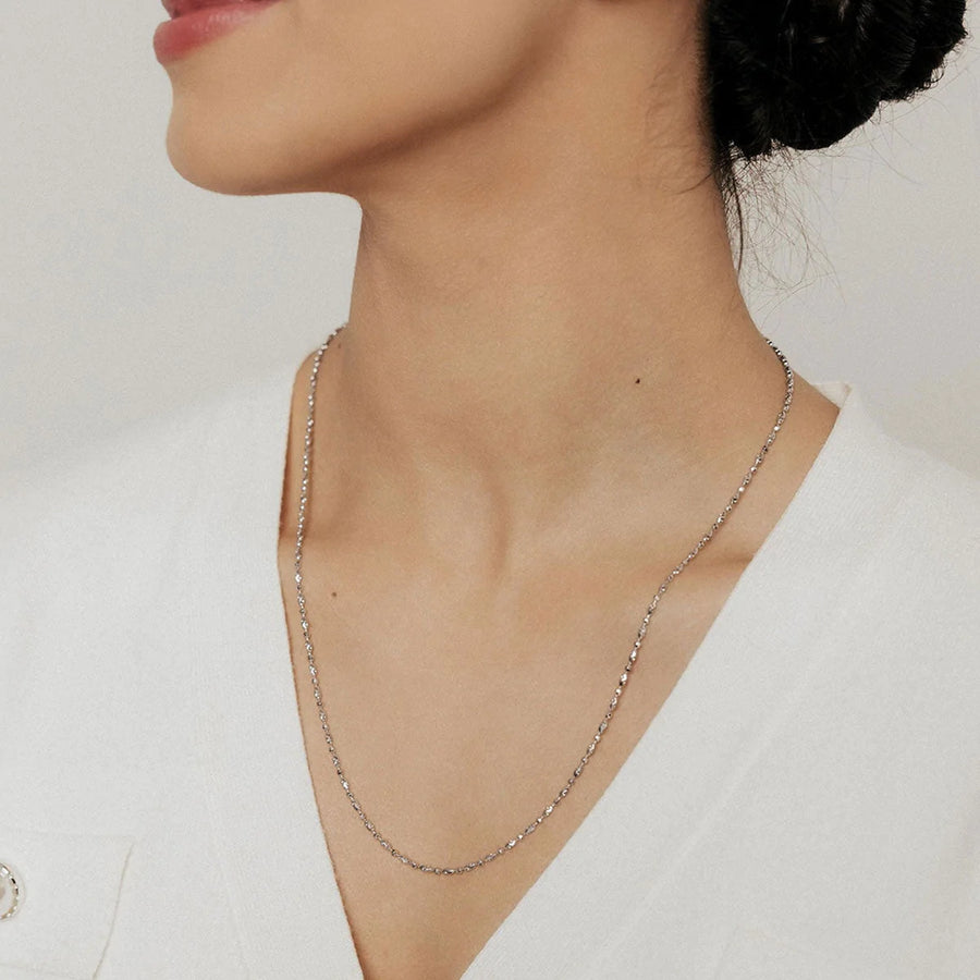 Roma Italian Adjustables Necklaces Italian Luna Bead Adjustable Chain