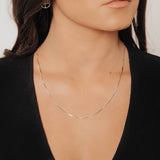 Roma Italian Adjustables Necklaces Silver 24" Italian Venezia Box Adjustable Chain (Silver)