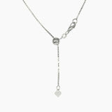 Roma Italian Adjustables Necklaces Silver 30" Italian Venezia Heavy Box Adjustable Chain (Silver)