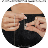 Roma Italian Adjustables Necklaces Silver/Gold BUNDLE (2): 30" Milano Twist Adjustable Chains in Silver + Gold