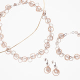 Roma Private Collection Bracelets Silver & Rose Gold Bella Sparkling 2-Tone Multi-Circle Bracelet