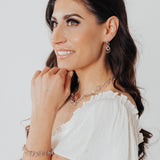 Roma Private Collection Bracelets Silver & Rose Gold Bella Sparkling 2-Tone Multi-Circle Bracelet