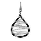 Roma Private Collection Earrings Color / Silver Private Collection Teardrop Wire-Wrap Earrings in Rhodium