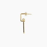Roma Private Collection Earrings Gold Alessia Paperclip Drop Earrings (Gold)