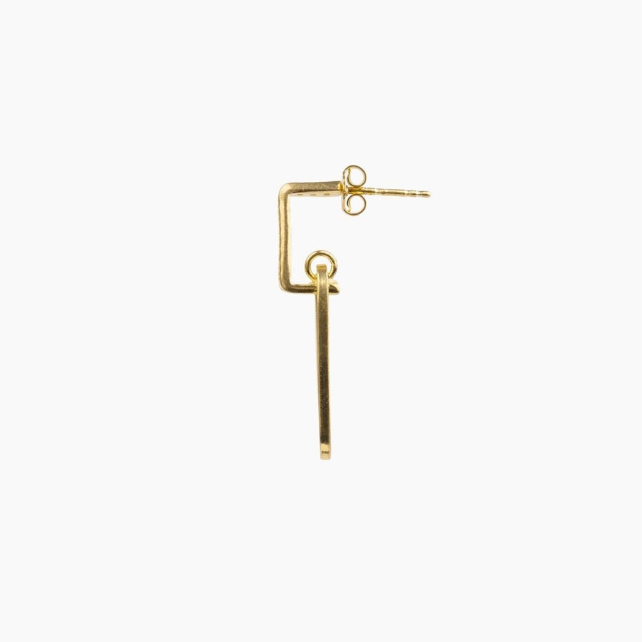 Roma Private Collection Earrings Gold Alessia Paperclip Drop Earrings (Gold)