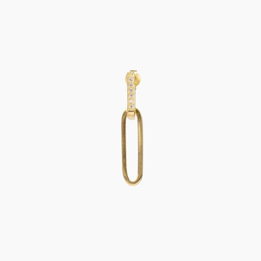 Roma Private Collection Earrings Gold Alessia Paperclip Drop Earrings (Gold)
