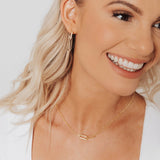 Roma Private Collection Earrings Gold Alessia Paperclip Drop Earrings (Gold)