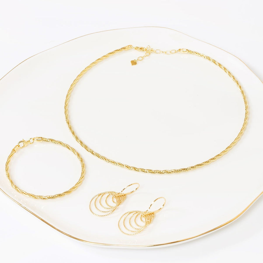 Roma Private Collection Necklaces Bella Sparkling Gold Necklace