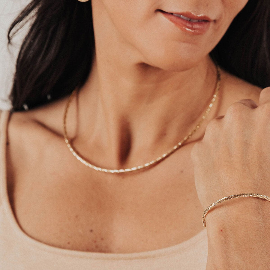 Roma Private Collection Necklaces Bella Sparkling Gold Necklace