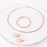Roma Private Collection Necklaces Bella Sparkling Rose Gold Necklace