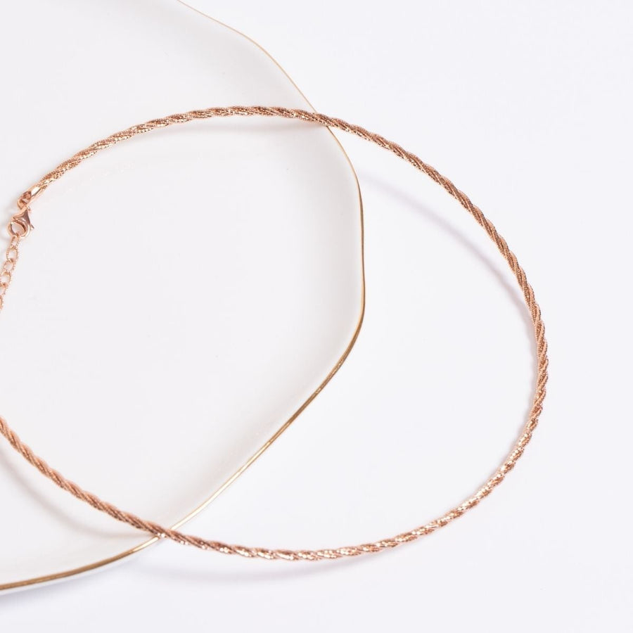 Roma Private Collection Necklaces Bella Sparkling Rose Gold Necklace