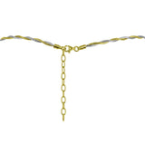 Roma Private Collection Necklaces Default Title / Silver / Gold Private Collection 2-Tone Wrap Omega in Gold and Rhodium Vermeil