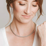 Roma Private Collection Necklaces Silver Private Collection Popcorn Detail Necklace with Rhodium Overlay
