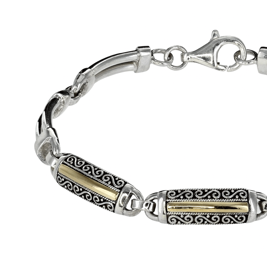 Mens sterling silver bali 2025 bracelets