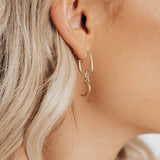 Roma Silver Collection Earrings Gold Roma Crescent Moon Earrings (Gold)