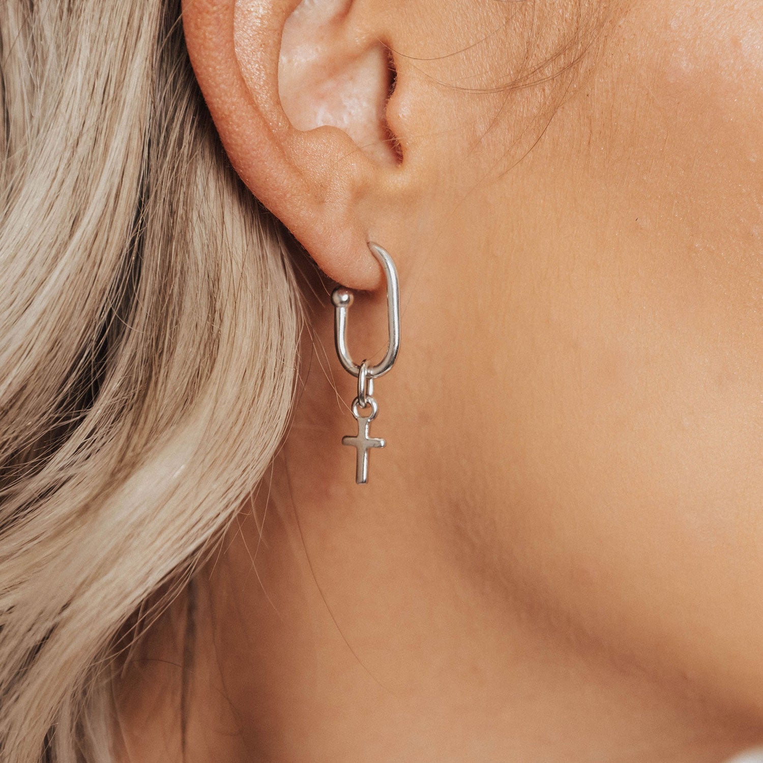 Designer cheap cross earrings