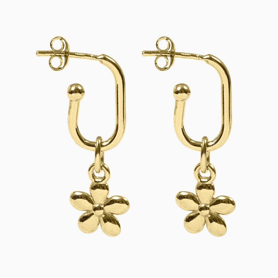 Roma Silver Collection Earrings Gold Roma Flower Earrings (Gold)