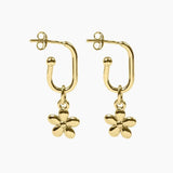 Roma Silver Collection Earrings Gold Roma Flower Earrings (Gold)